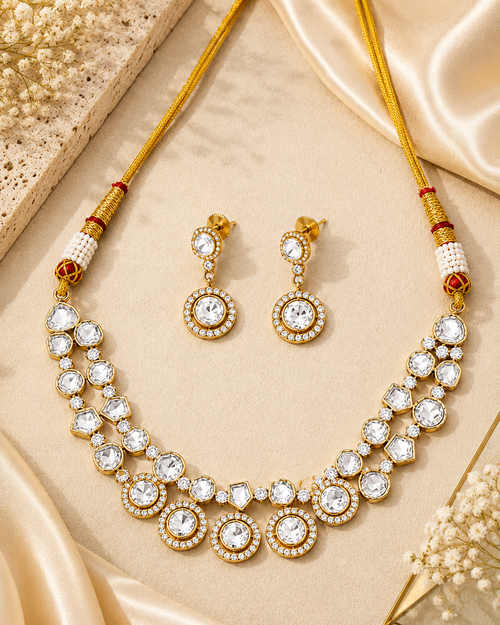 Classic Kundan Dori Necklace Set