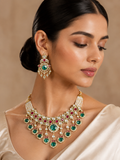 Maharani Emerald Heritage Choker Set