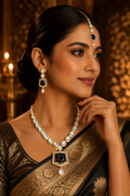 Midnight Noir Crystal Necklace Set