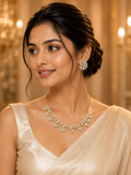 Aafreen Royal Teardrop Polki Necklace Set