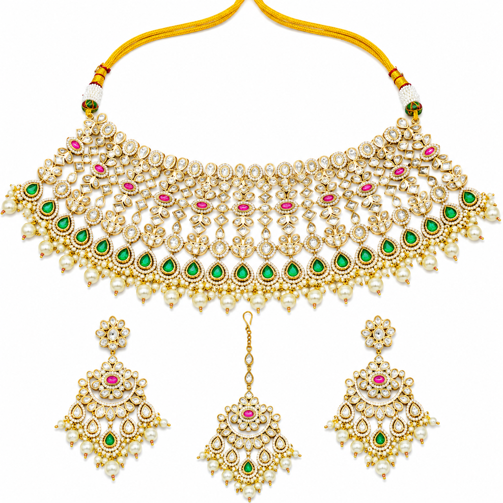 Maharani Heritage Polki Bridal Choker Set