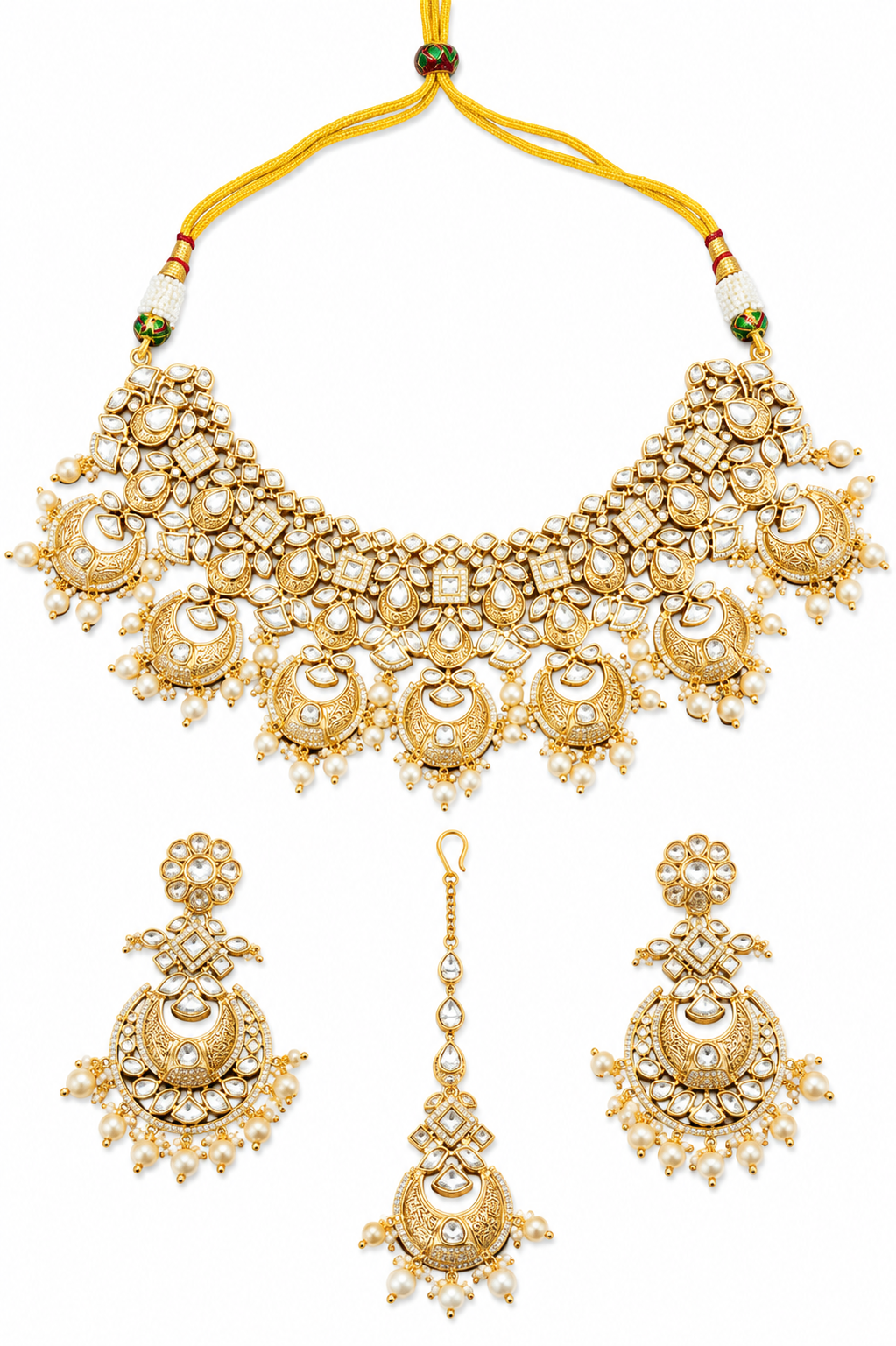 Royal Chand Polki Bridal Necklace Set