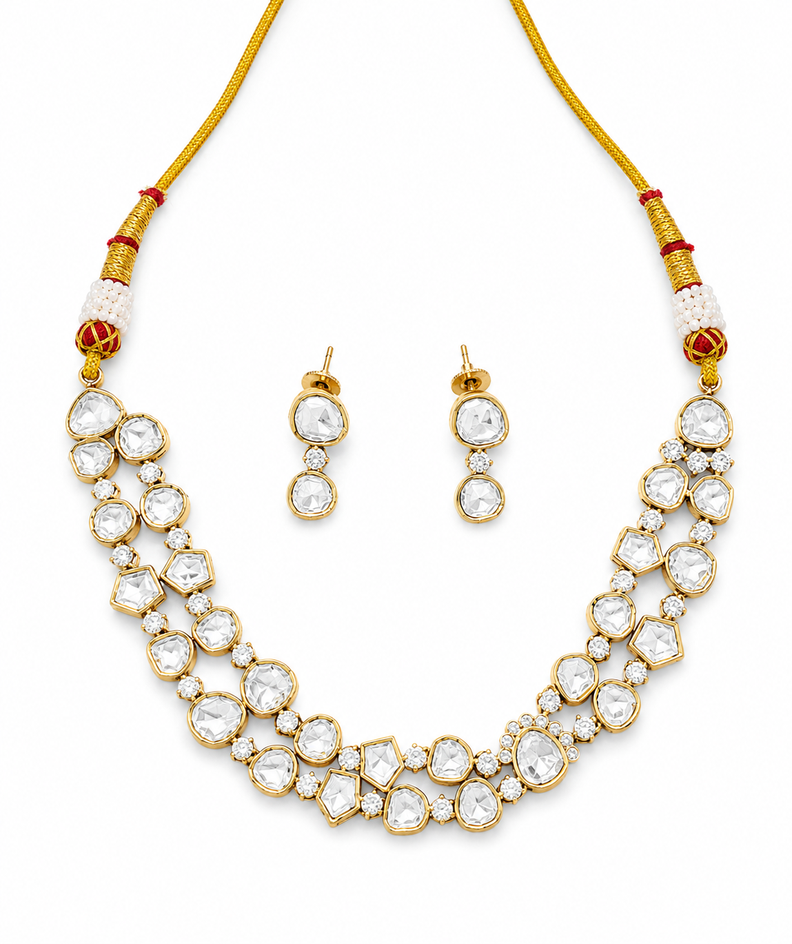 Classic Kundan Dori Necklace Set