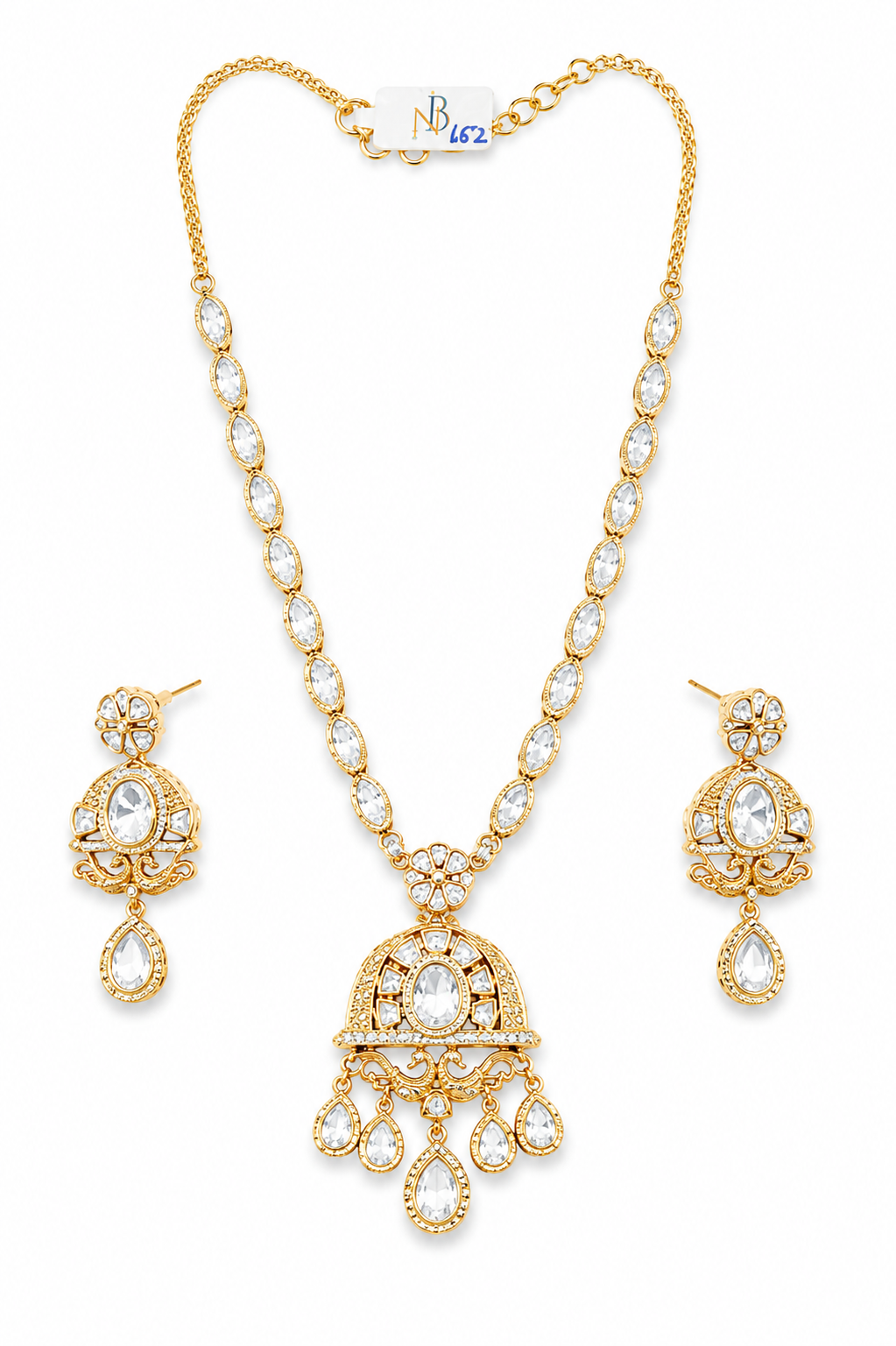 Elegant Jhumki Pendant Necklace Set