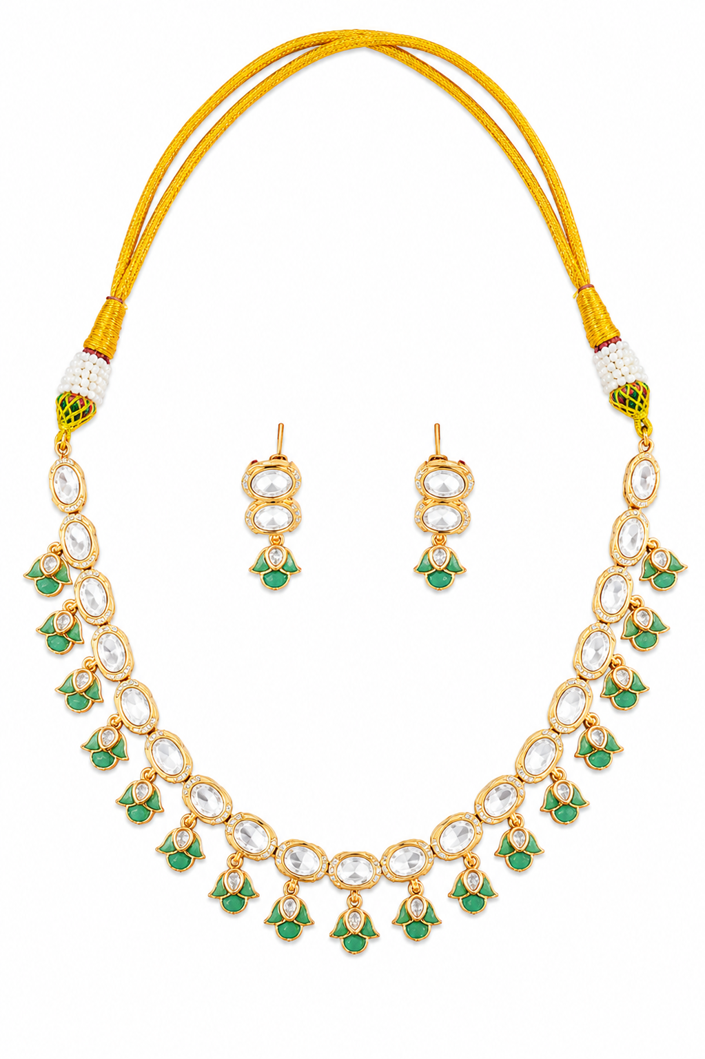 Noor Meenakari Dori Polki Necklace Set