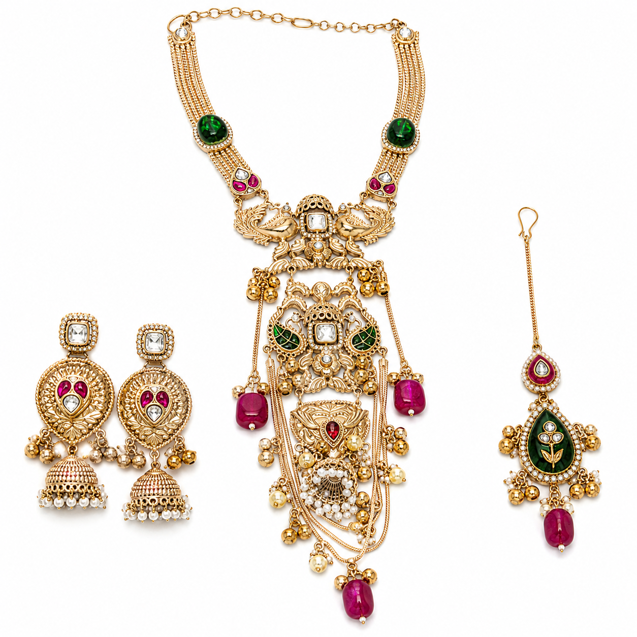 Floral Heritage Statement Pendant Set